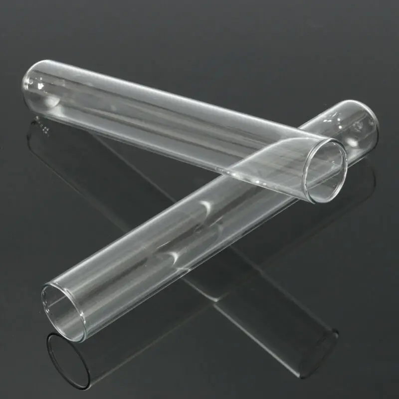 5 pieces of glass transparent test tube 10mm-30mm borosilicate U-shaped bottom laboratory school education supplies glass test tube