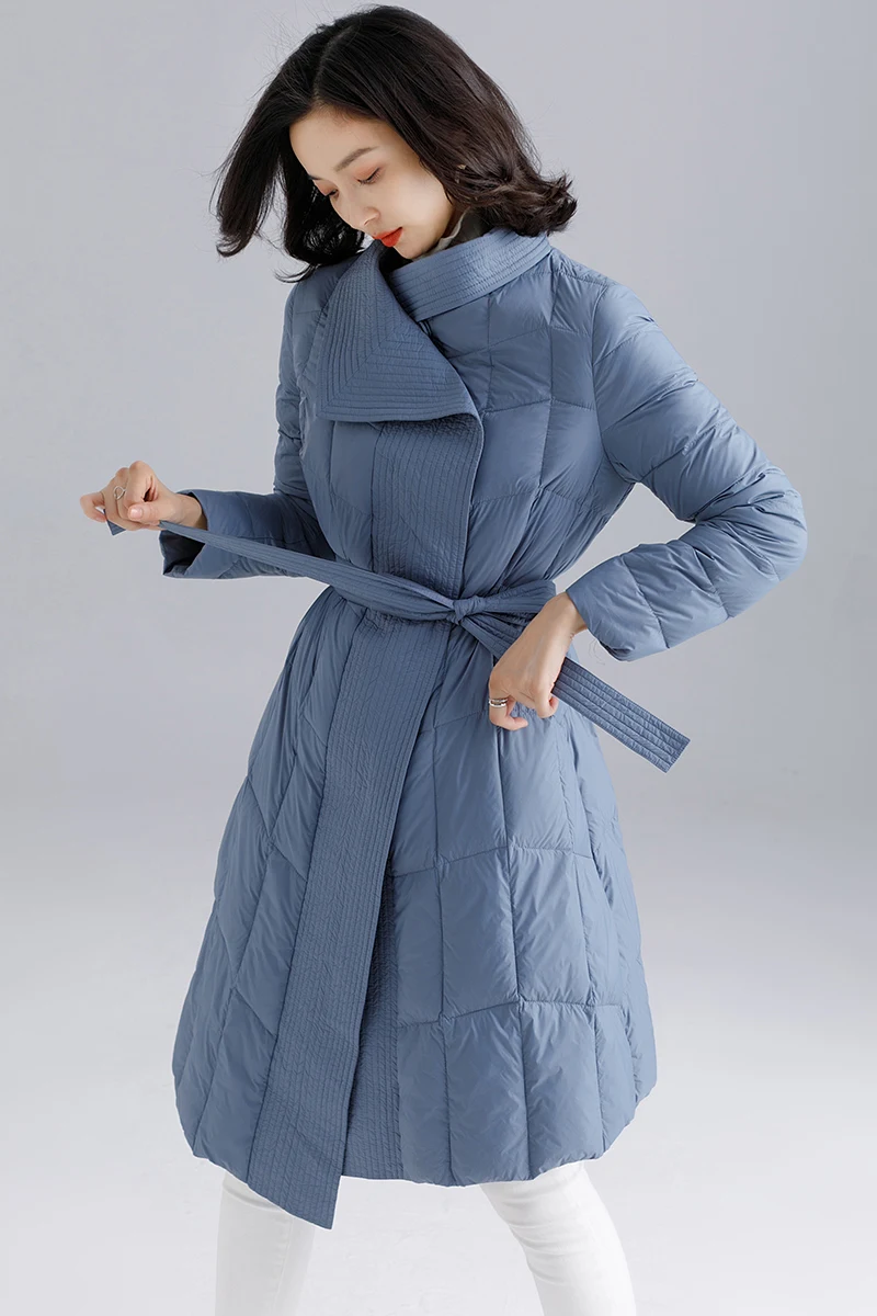 ZHICHU пуховик, длинное пальто, женская куртка, зимний стиль