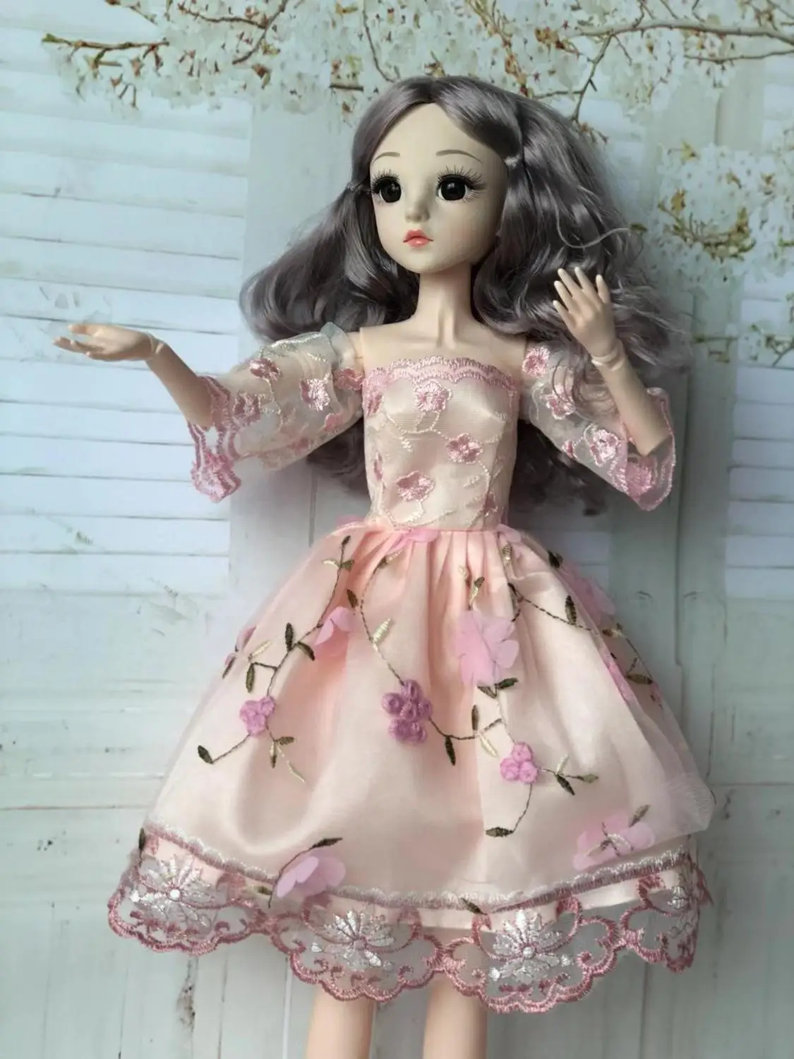 60 см Bjd кукла Модная девушка 20 подвижных суставов романтическая принцесса реалистичные детские куклы для девочек игрушки для детей подарки на день рождения - Цвет: 3