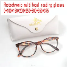 Ретро leoaprd леди прогрессивный мульти-фокус очки для чтения солнцезащитные фотохромные uv400 дальние и близкие очки двойного назначения FML