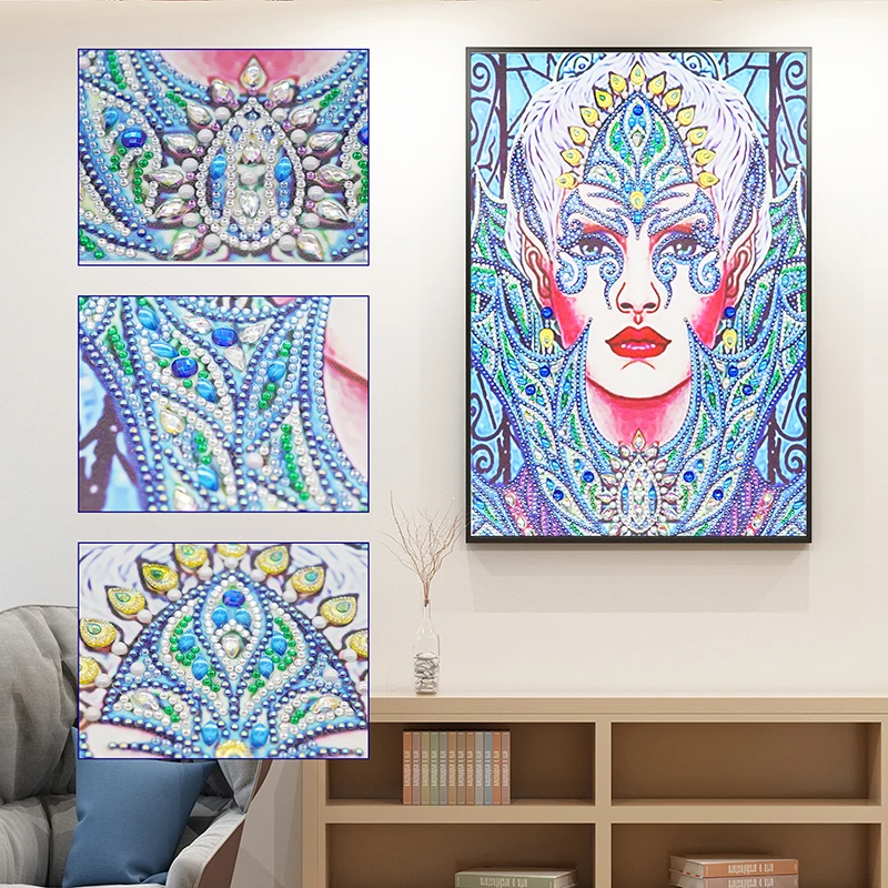 5D Diamond Painting Full Drill Embroidery Cross Stitch Kits Queen Home Decor DIY