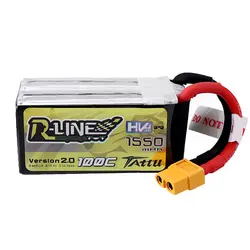 Tantu R-Line версия 2,0 15,2 V 1550mAh 100C 4S1P HV 4,35 V Lipo батарея XT60 разъем для FPV RC Дрон