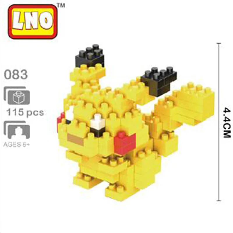 Аниме Pocket Monster Pikachu Blastoise Venusaur Charizard Gyarados животное DIY Мини строительство алмаз маленькие блоки игрушка без коробки - Цвет: 1