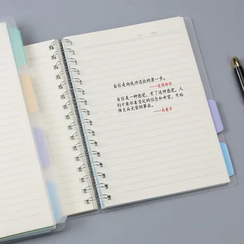 

A5/A6/B5pp Dull Polish Coil Notebook Transparent Horizontal Hand Account Book Notebook Portable Laptop
