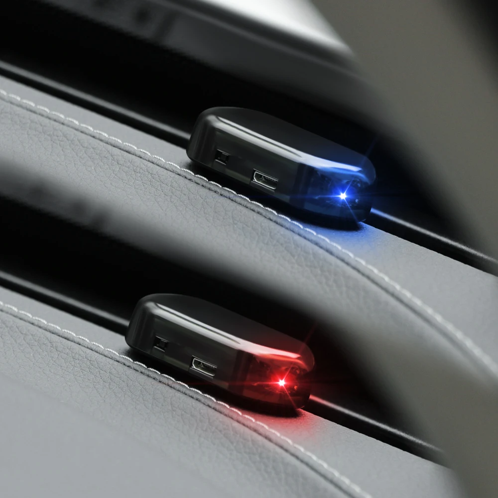 Автомобильная сигнализация на солнечной батарее с USB светильник Противоугонная