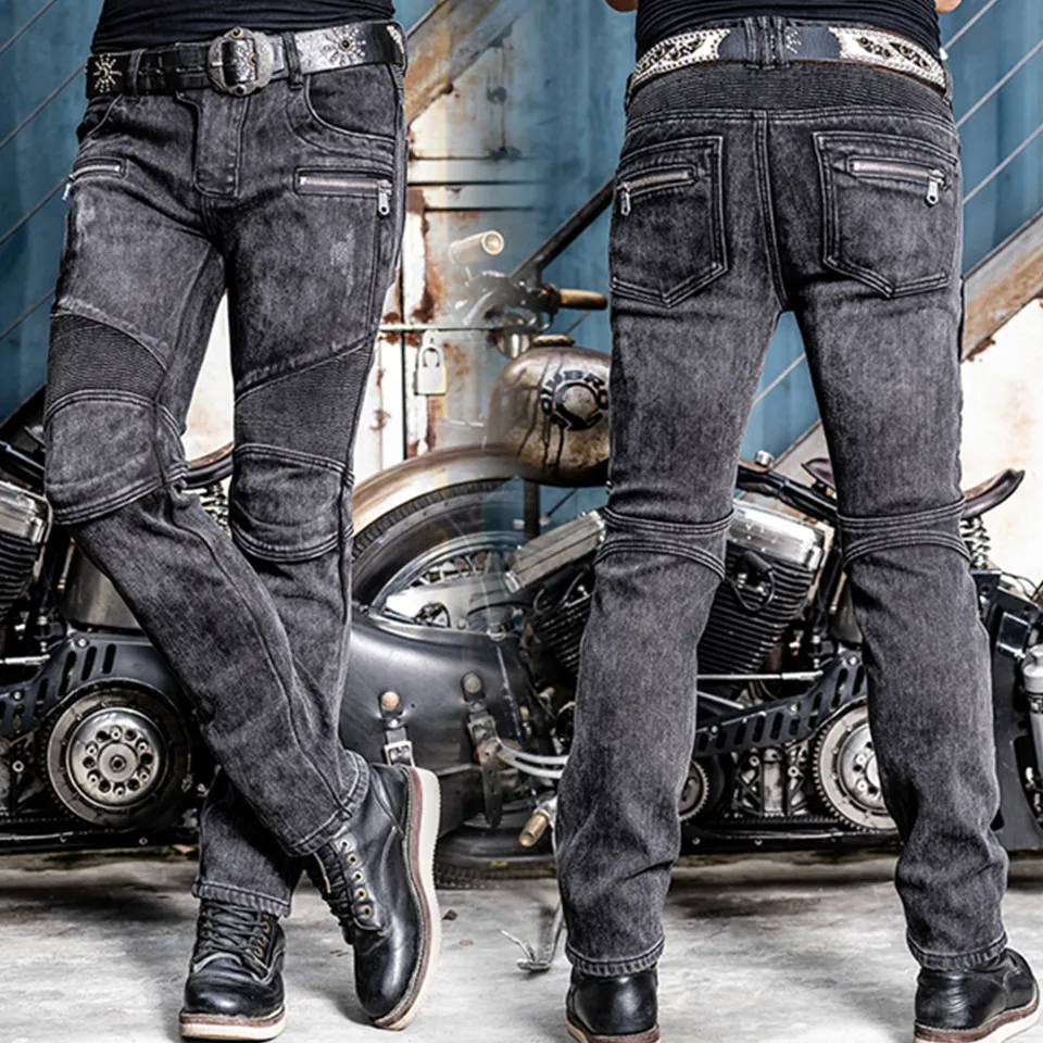 

MOTO pants Plus velvet cycling pants motorcycle jeans warm fall-proof pants windproof autumn and winter motorcycle pants men