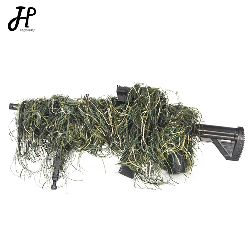 

1.2M Hunting Ghillie Suits Accessories Camouflage Gun Rope Elastic Synthetic Fiber Camo Ghillie Suit Accessories Gun Hidden Rope