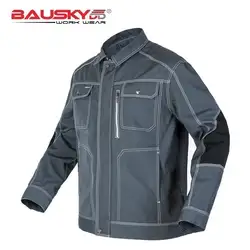 Мужская Рабочая куртка высокого качества с несколькими карманами с длинными рукавами Рабочая одежда Униформа Мужская механика