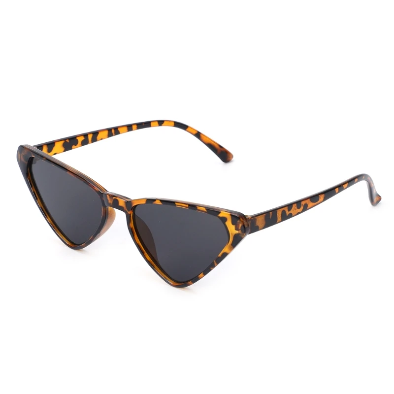 Новые солнцезащитные очки кошачий глаз HD шикарные треугольные Модные женские брендовые дизайнерские UV400 - Цвет: -4-