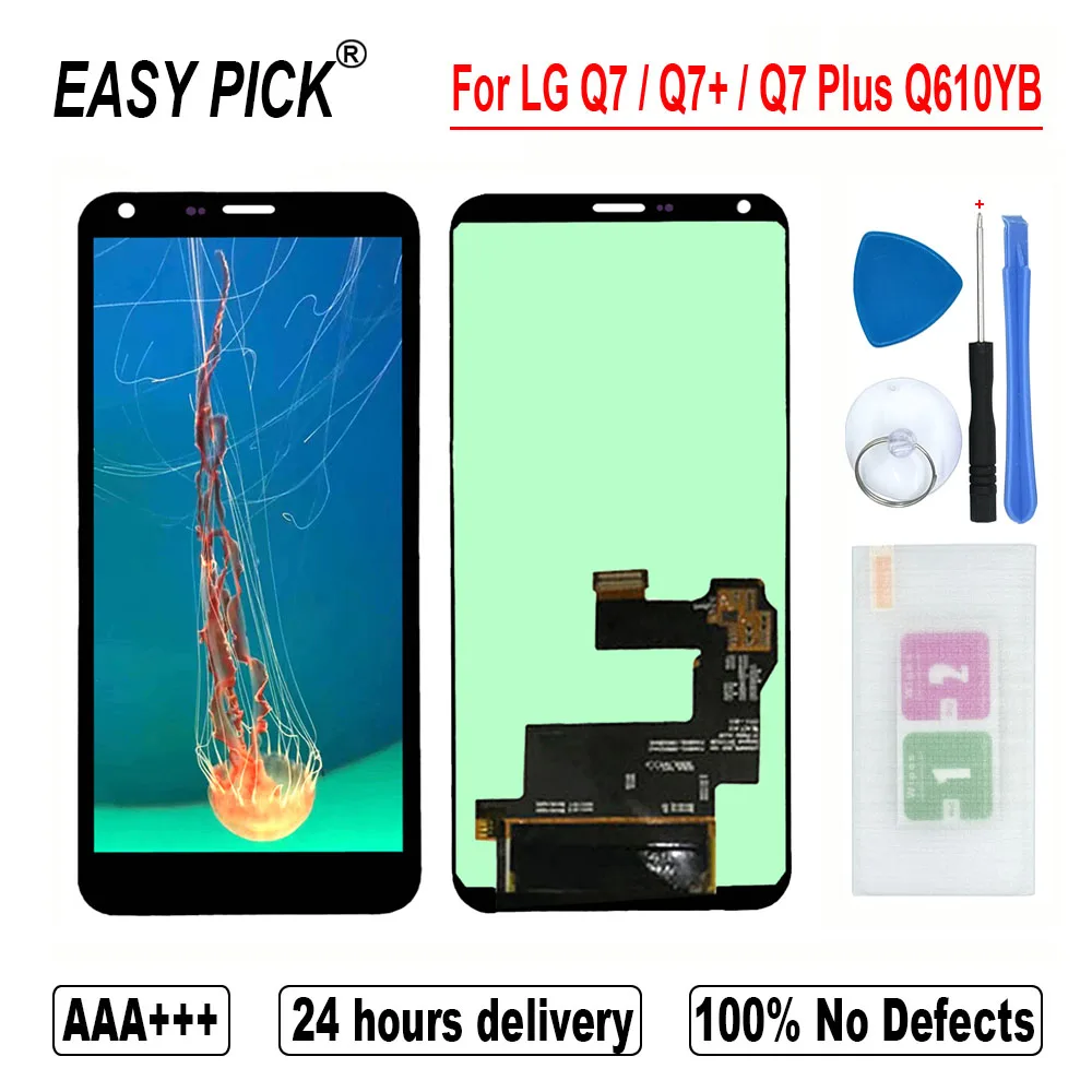 Skup Dla LG Q7 Q7 + Q610 Q610MA Q610TA Q610YB CV5A Q610EA MT6750S Q610NM Q610EQ Q610M wyświetlacz LCD montaż digitizera ekranu dotykowego