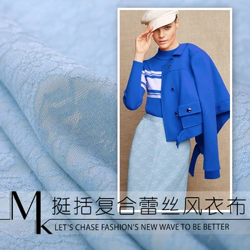 

Spring&summer New 146cm Wide Polyester Cotton Blending Lace Fabric for Women Coat Fashion Cloth Diy Sewing Free Shipping Sale