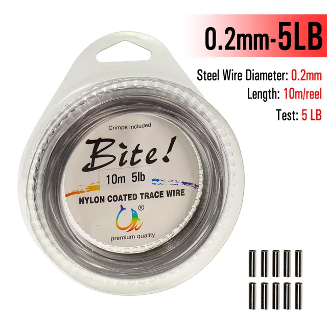 SPRING PARK 50m Fishing Steel Wire Fishing Lines Max Power 7 Strands Super Soft Wire Lines Cover With Plastic Waterproof Wire Line - View #13