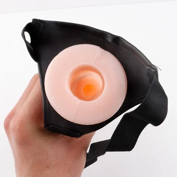 Hollow Strap On Dildo For Men Women Artificial Penis Realistic Cock Extension Sex Toys Strapon Harness Belt Wearable Dildo 5