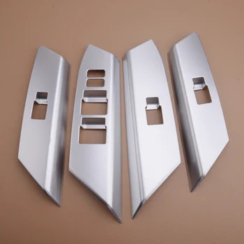 

4Pcs LHD Chrome Window Switch Button Panel Trim Bezel Cover Fit for Toyota RAV4 2016 2017 2018