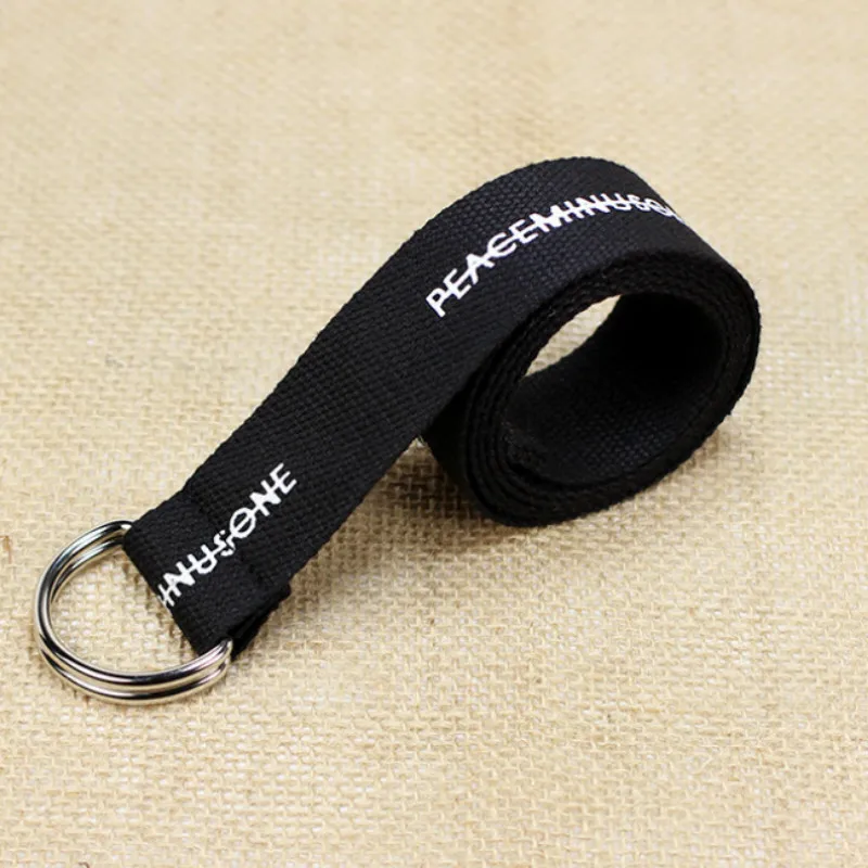 

Hot Sale New Men Women Waist Belt Canvas Nylon Fashion Adjustable Letter Print Unisex Casual Trouser Jeans Buckle Waistband