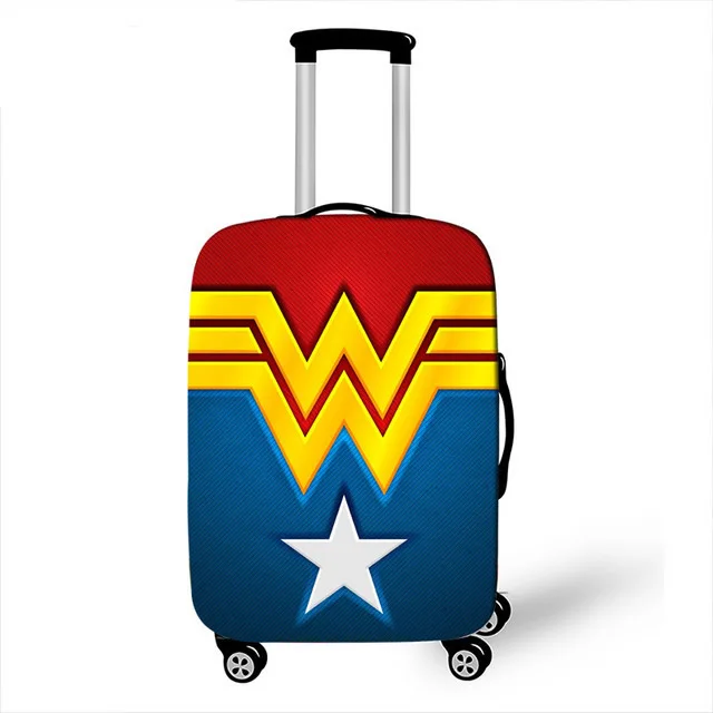 Аксессуары для путешествий Мультфильм Супермен чемодан защитный чехол водонепроницаемый утолщенный Эластичный Чемодан сундук Крышка 18-32 дюймов XL - Цвет: 2