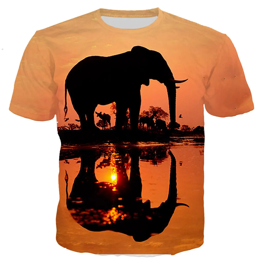 

Animal elephant cute men shirts 3D printed tee shirt funny fashion summer shirts cool shirt for men women unisex casual top