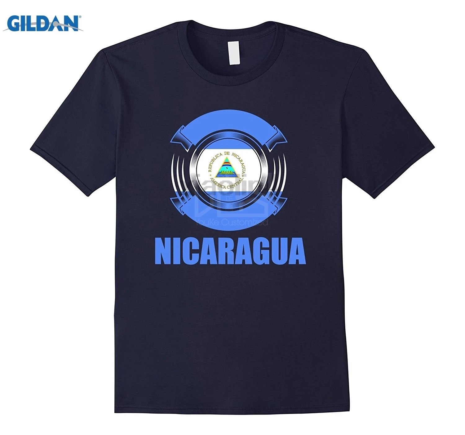 

Beautiful Nicaragua Flag Badge Gift Pride T-Shirt Fashion Printed men's T-Shirt Short Sleeve S-3Xl Funny Tees Cotton Tops