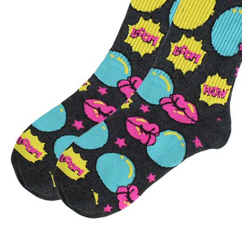 Autumn Winter Creative Socks Funny Creative Trend Fashion Couple Skateboard Socks Jacquard Cotton Unisex Happy Socks