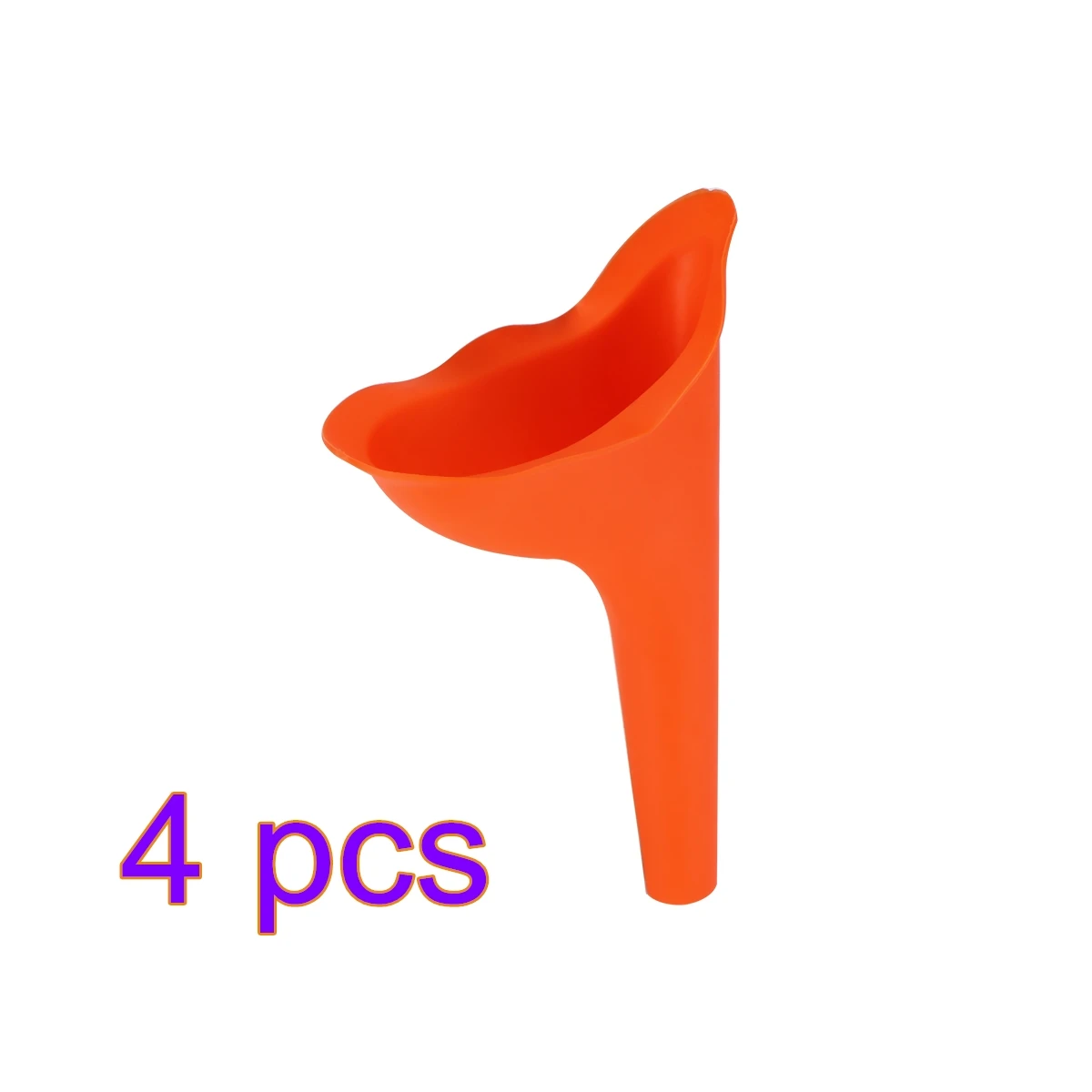 orange 4pcs Женский писсуар для путешествий на открытом воздухе для кемпинга портативный женский писсуар мягкий силиконовый унитаз - Цвет: orange 4pcs