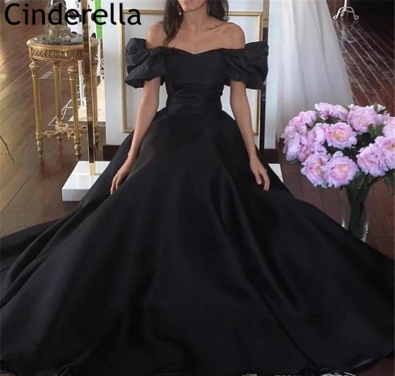 Платье принцессы для выпускного вечера; es robe de soiree; платье трапециевидной формы с вырезом лодочкой и шлейфом; атласное платье для выпускного вечера на молнии сзади; vestidos de fiesta de noche