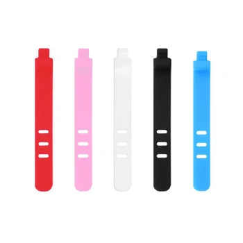 

Silicone Straps Data Cable Soft Tape USB Wire Cable Tie Cable Organizer For Iphone Android Charging Earphone Bobbin Winder