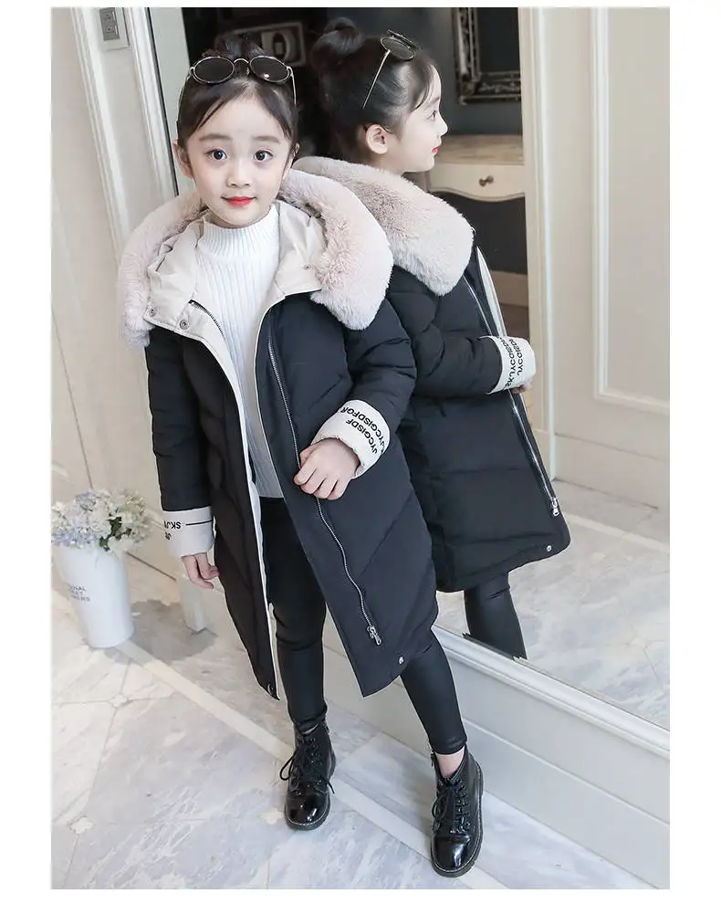 Детская зимняя хлопковая теплая куртка на подкладке из хлопка Одежда на подкладке из хлопка зимняя куртка парка для девочек, милые зимние пальто