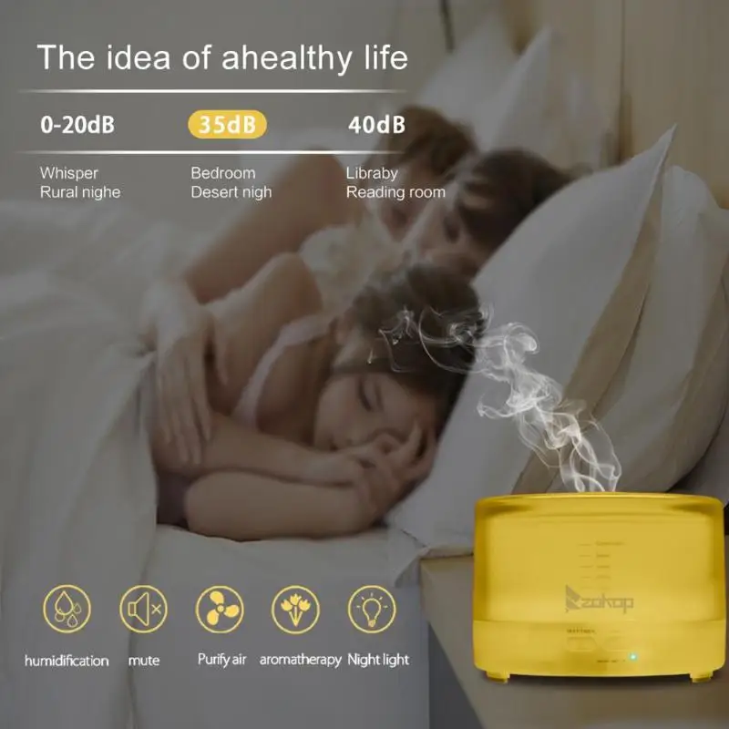 500 мл цветная(RGB) арома-диффузор без контроллера бытовой техники 2468WF 110V мелкая бытовая Приспособления подарки для Семья и друзей
