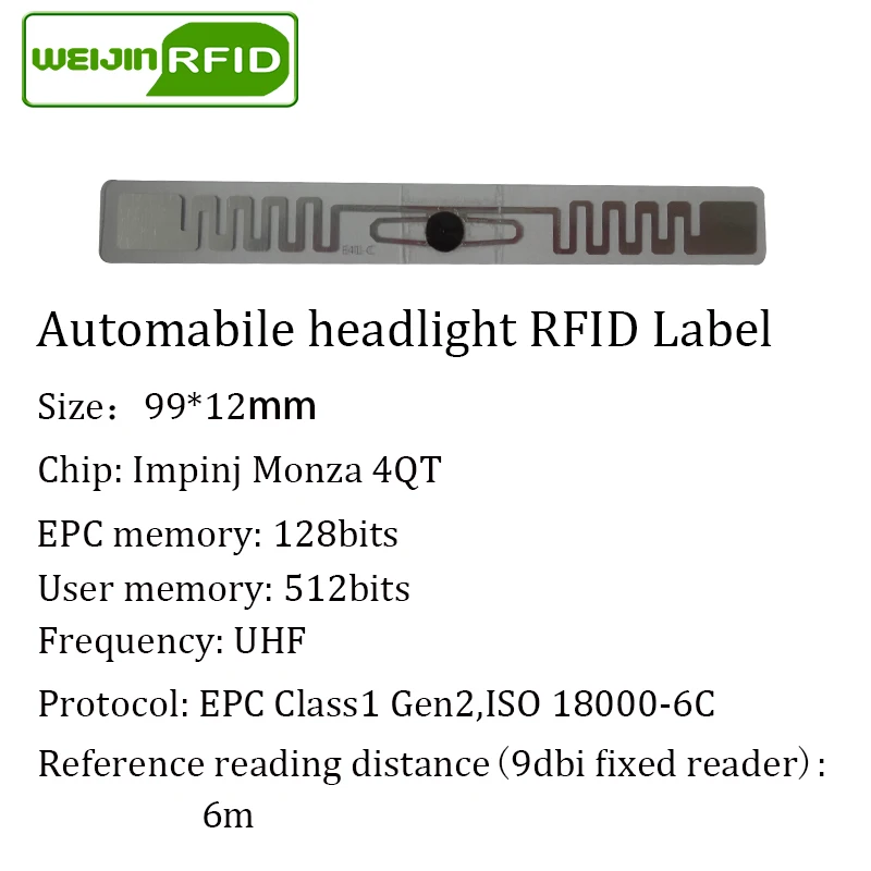 Наклейка на лобовое стекло автомобиля UHF RFID 915 м 868 860 960 МГц 1000 шт. Бесплатная