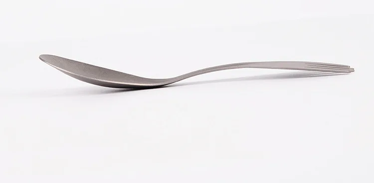 Outdoor Camping Tableware Titanium Spoon Sub-Portable EDC Dual Purpose Spoon Titanium Spoon Multi-functional Metal Fork