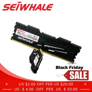 

SEIWHALE Memoria Ram Ddr4 8Gb Desktop Memory Udimm 2666Mhz New Dimm Rams With Heat Sink