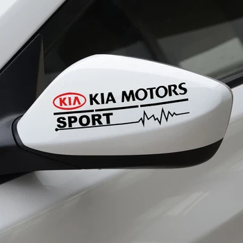 

2pc Car Styling Rearview Mirror Sticker Decal For Kia Ceed Rio Sportage R K3 K4 K5 Ceed Sorento Cerato Optima Car Accessories