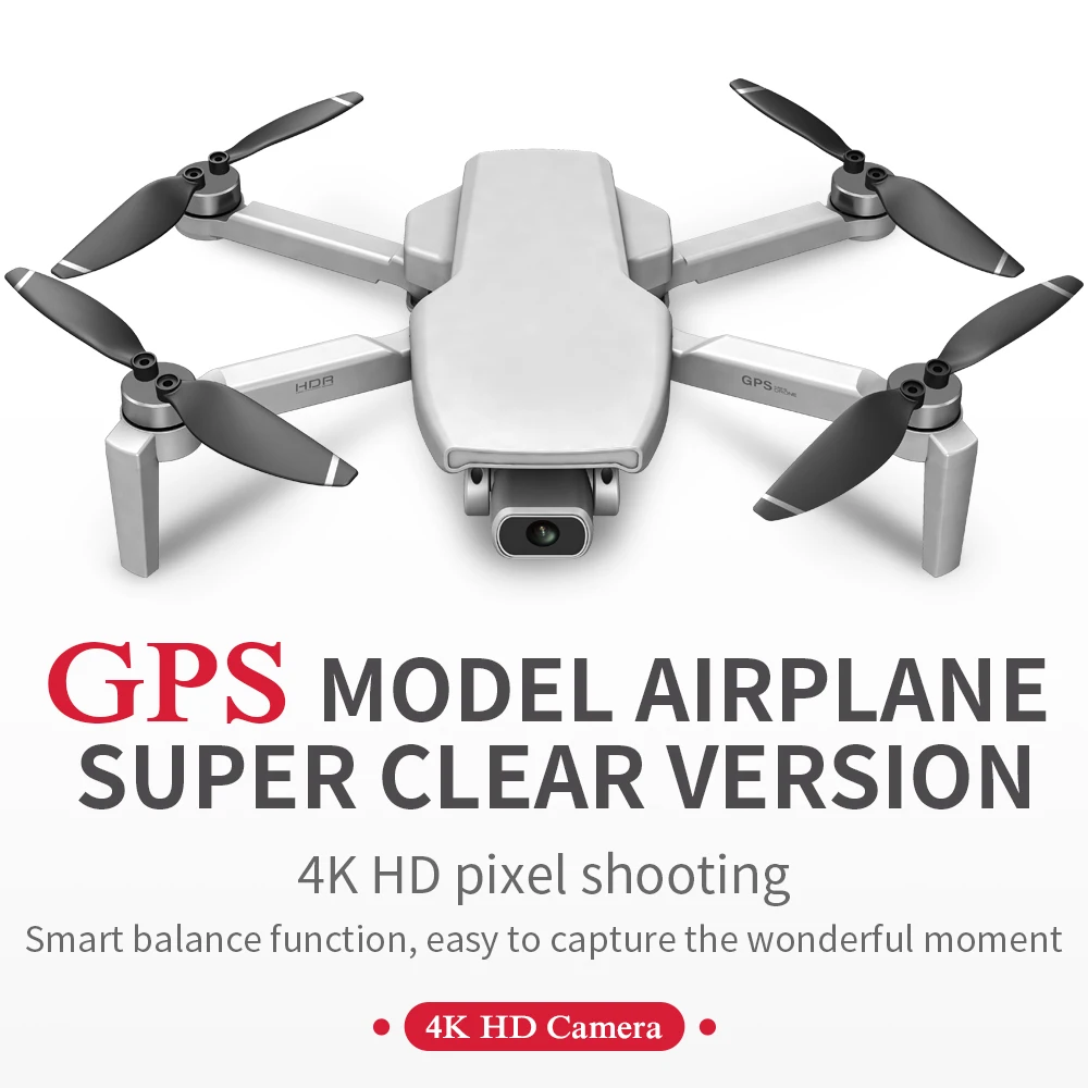 L108 Drone GPS 5G WiFi FPV 4K HD ESC Camera Foldable Quadcopter Brushless Motor Aircraft 28 Minutes Flight Time RC Helicopter | Игрушки и