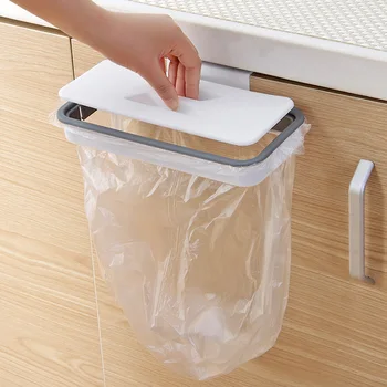 Portable Plastic Garbage Hanging Bag Kitchen Trash Storage Rack 1