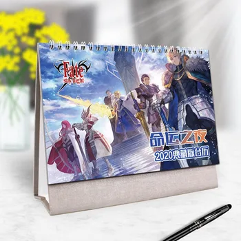 

2020 Cartoon Mini Japanese Anime Desktop Paper Calendar Dual Daily Scheduler Table Planner Yearly Agenda Organizer