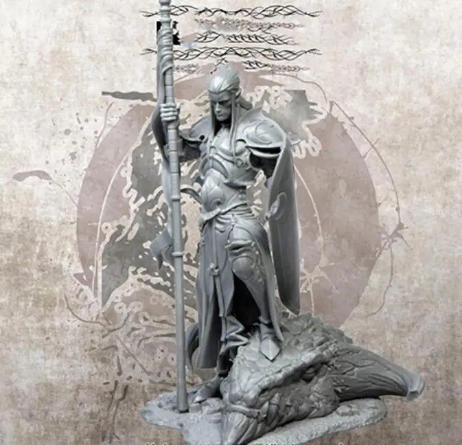 Набор фигурок воина из смолы в сборе 1/24