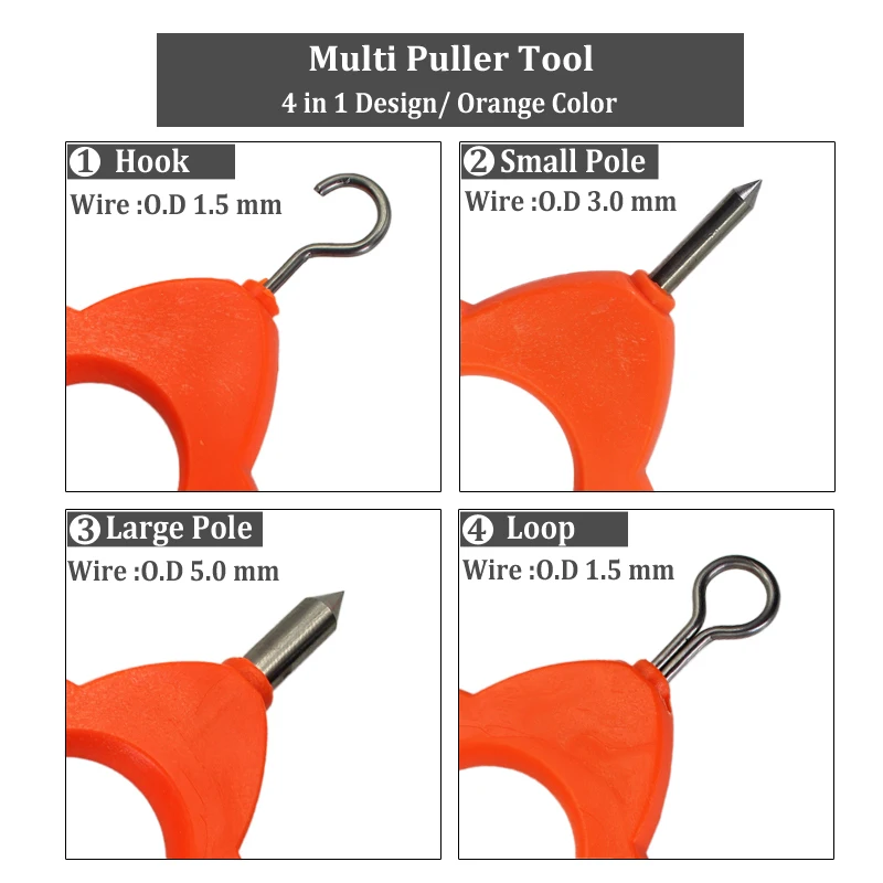 4 в 1 мультипуллер, инструмент для ловли карпа, инструмент для ловли карпа с узлом, инструмент для ловли карпа, D Rig, аксессуары для изготовления рыболовных снастей, Toos