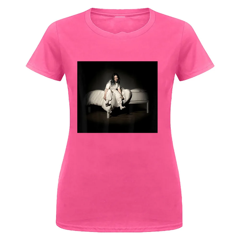 Черная футболка Billie Eilish Sweet Dreams S 3Xl Подарочная футболка на день рождения - Цвет: women pink