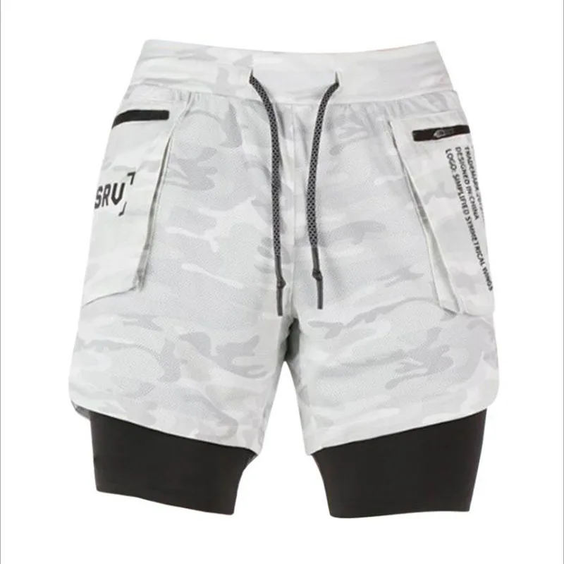 2020 New Color Summer Running Shorts Men 2 in 1 Sports Jogging Fitness Shorts Training Quick Dry Mens Men Shorts Sport