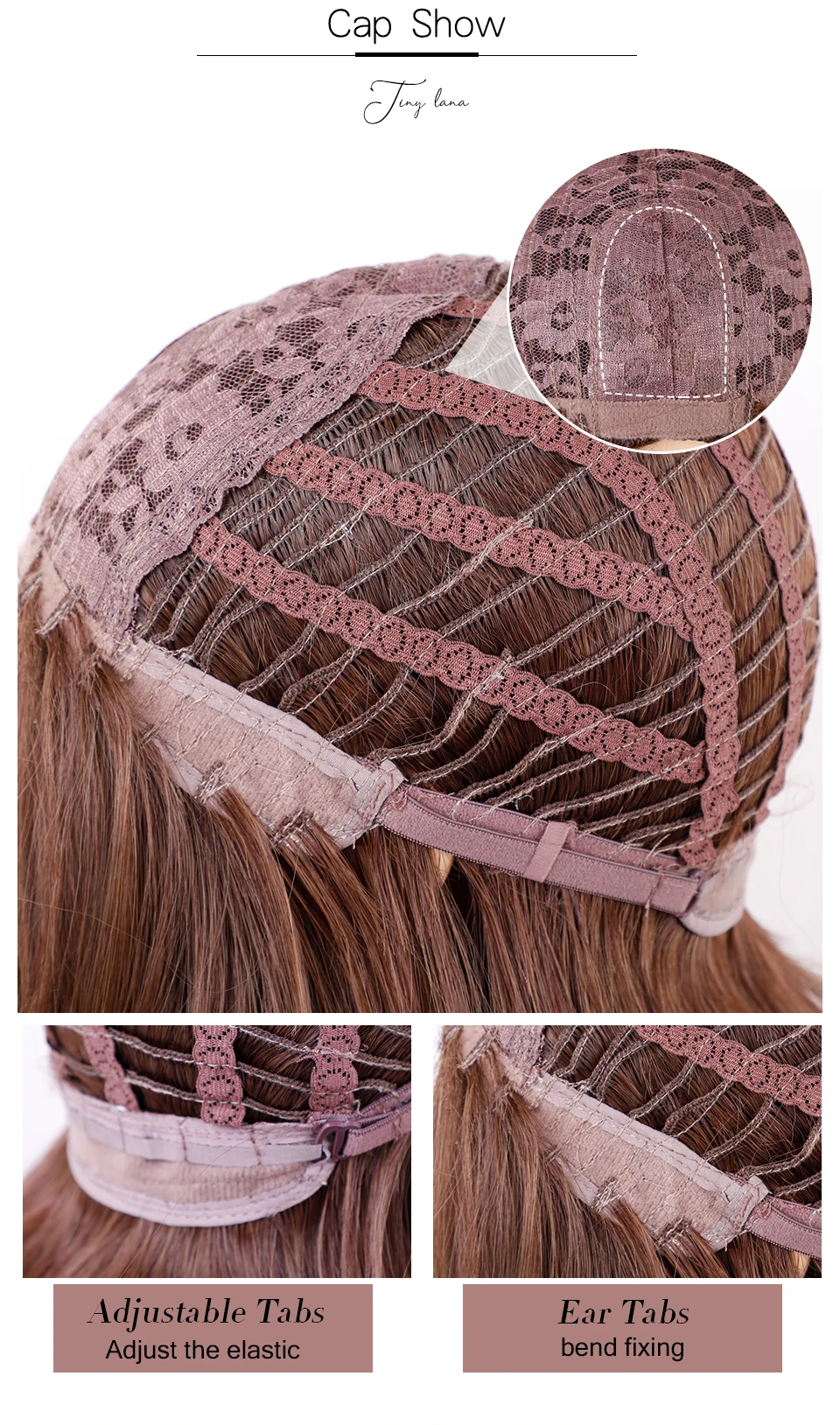 JONRENAU высокое качество короткие натуральные волнистые волосы синтетические парики с аккуратной челкой для женщин розовый бежевый коричневый 3 цвета на выбор