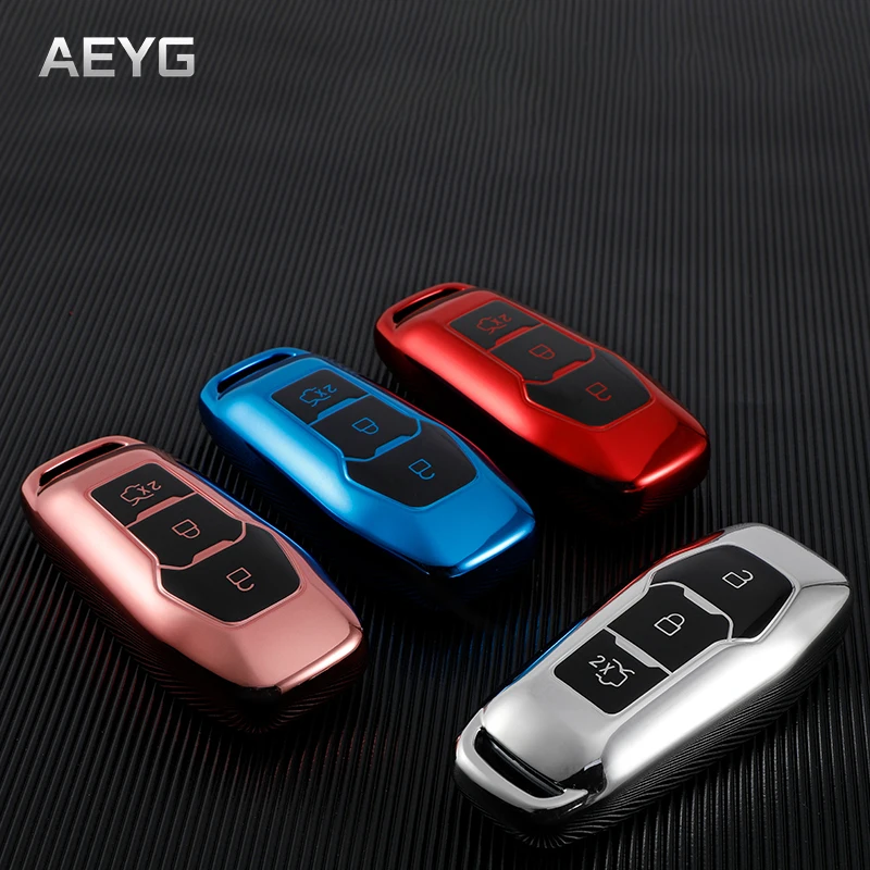 

TPU Car Key Case Cover Shell Fob For Ford Focus 3 4 ST Mondeo 5 MK5 Fiesta Ecosport Kuga MK3 MK4 Protection Shell Accessories