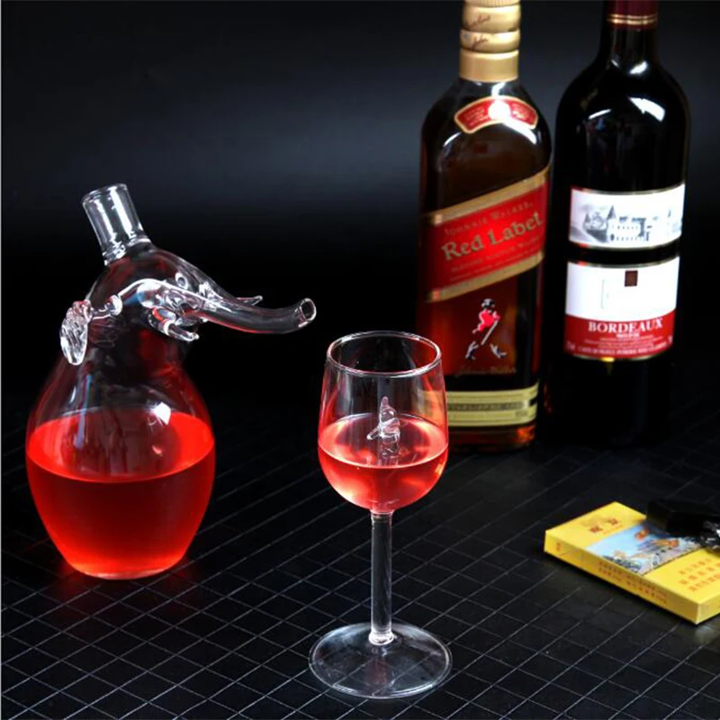 Online celebrity Elephant red wine decanter high borosilicate decanter shark wine glass swan wine glass dolphin wine glass