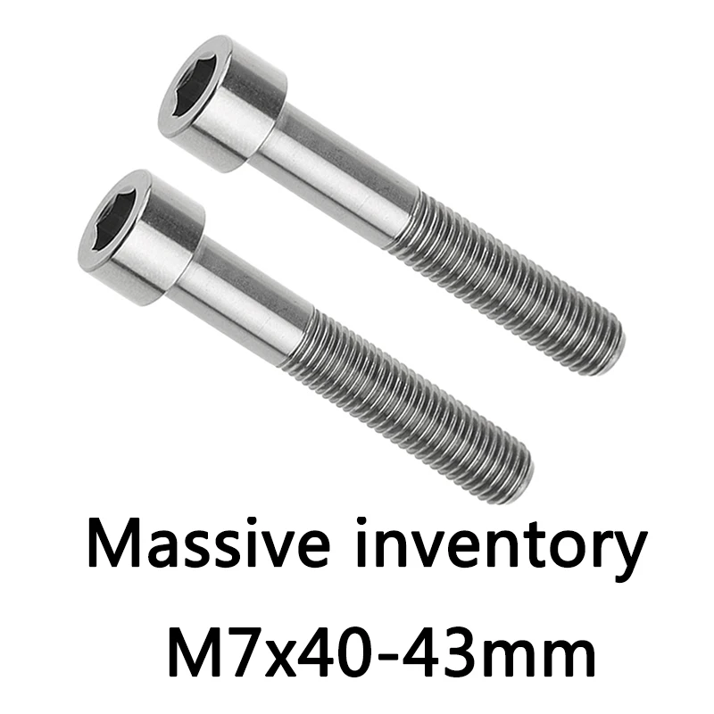 Xingxi Титан Ti M7 X 40 43 мм DIN912 Gr5 Шестигранная головка болты подседельного штыря