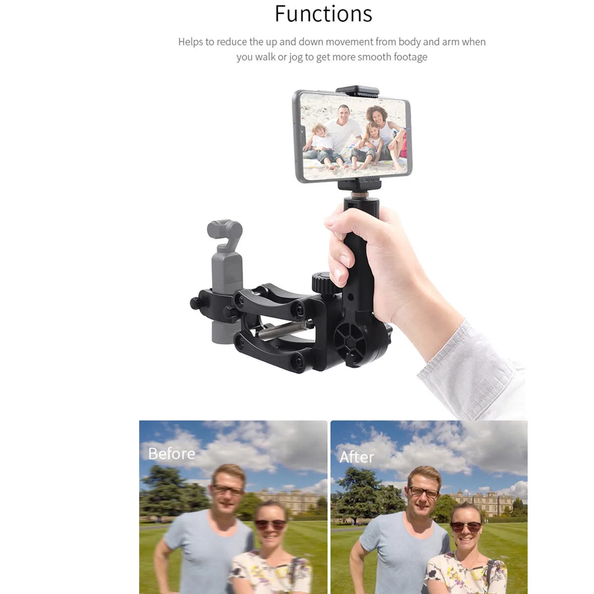 4-й осевой стабилизатор для Dji Osmo Карманный карданный держатель стабилизатор с рюкзаком клип ремень Осмо Карманный держатель база набор
