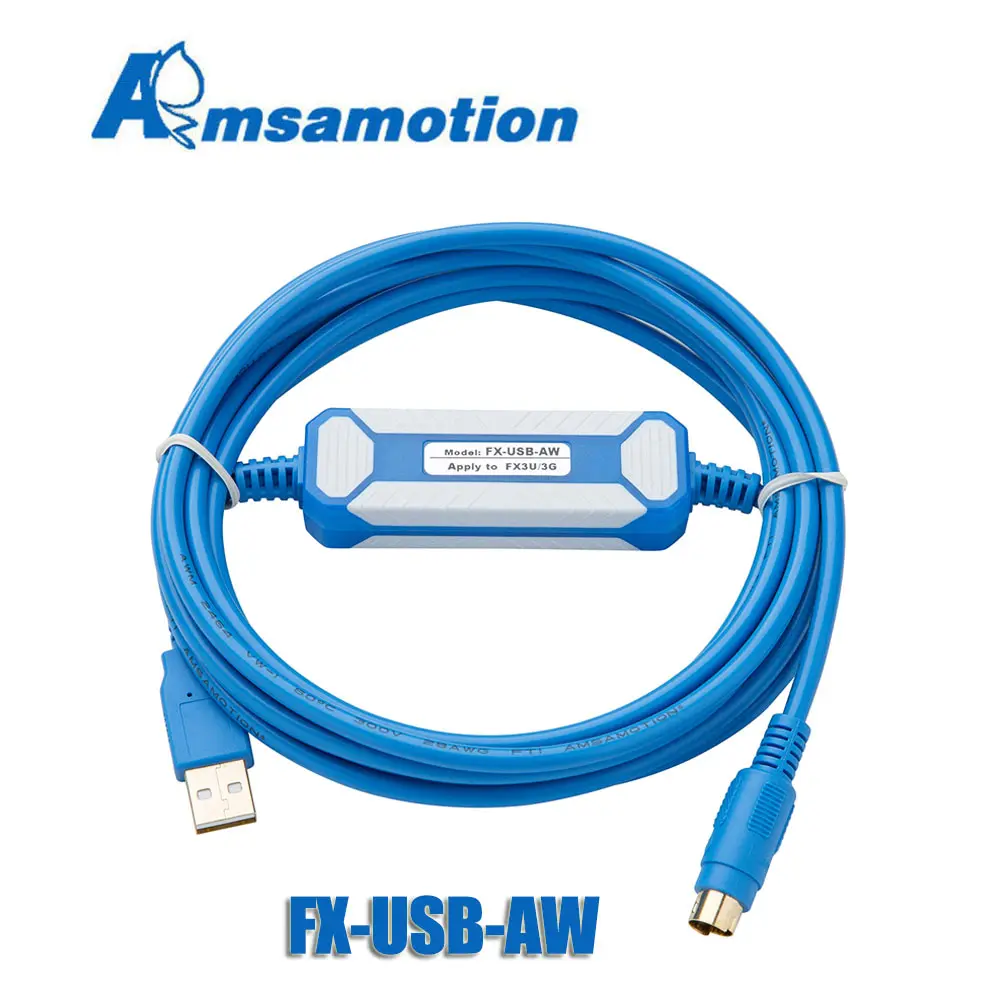 FX-USB-AW подходит для Mitsubishi PLC Кабель для программирования связи кабель для загрузки FX3U FX3G - Цвет: Gold Plated Version