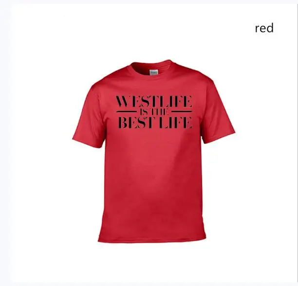 WESTLIFE IS THE BEST LIFE футболка мужская с модным принтом короткий рукав Westlife Band футболка Майки футболки Повседневная футболка