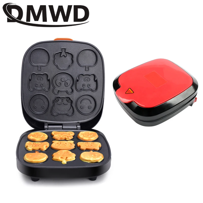 

DMWD Electric Cartoon Waffle Cake Maker Automatic Muffin Pancake Baking Machine Mini Crepe Cooker Multifunction Breakfast Pan EU