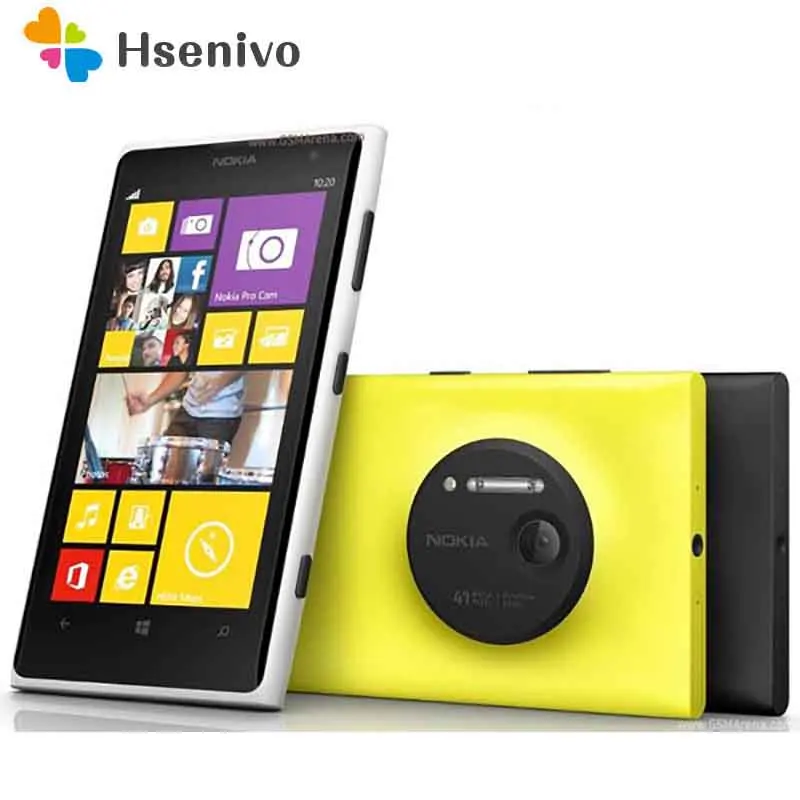 Nokia lumia 1020 reformado-Original Lumia 1020 teléfono móvil 2 RAM 32 ROM teléfono 41MP GPS 4,5 capacitive pantalla táctil del teléfono celular