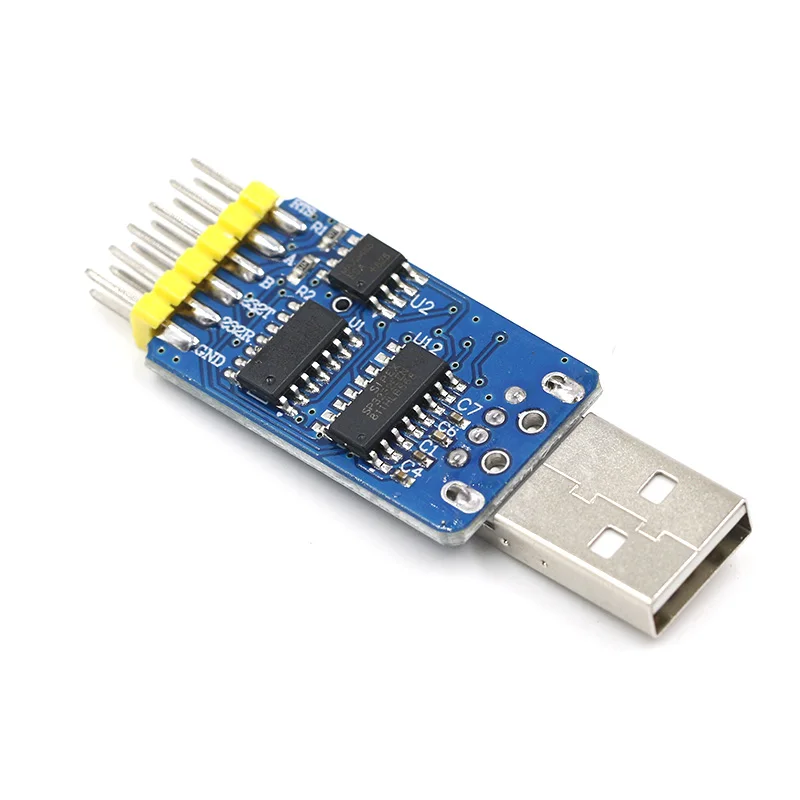 6 в 1 CP2102 USB для ttl 485 232 Huzhuan 3,3 V/5 V совместимый шесть многофункциональных последовательных модулей