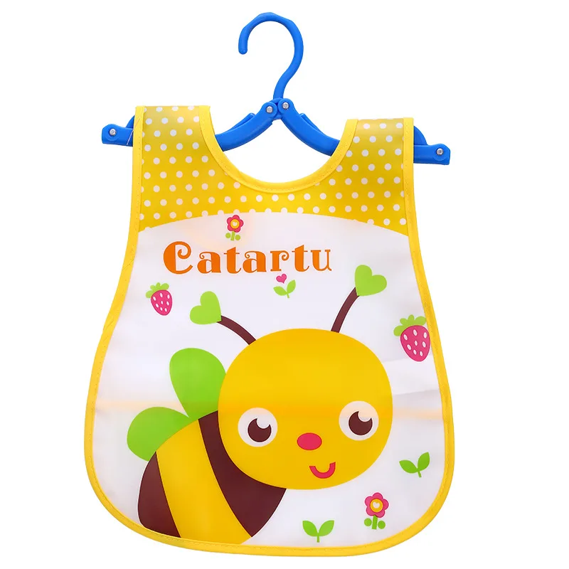 Waterproof Cartoon Baby Bibs EVA Newborn Bandanas Feeding Toddler Scarf Burp Cloths Girls Boys Saliva Towel Print Apron 0-6Y cool baby accessories Baby Accessories